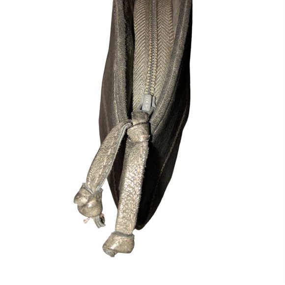 vasilis for trotting gray suede leather vintage fabulous on trend clutch… - Picture 6 of 8